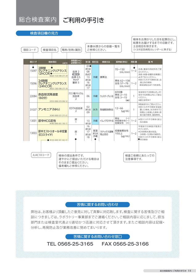 検査案内書 2024年度版